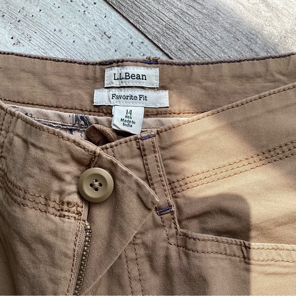 LLBean cargo pants khaki 14 - Picture 3 of 7